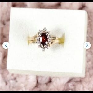 10k gold marquise ring